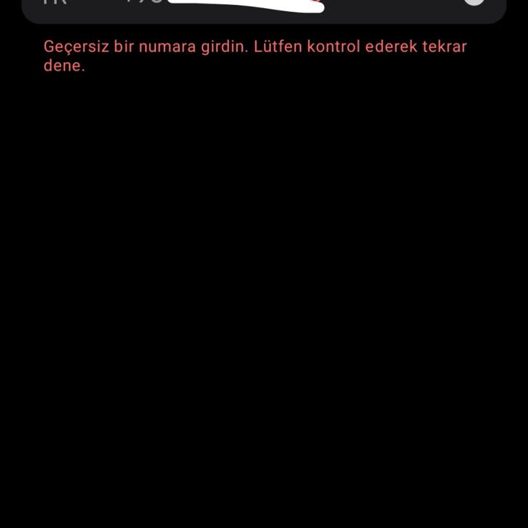 Kim GB İster Uygulamasına Giremiyorum. Geçersiz Numara