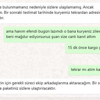 Hepsijet Kargom 15 Dakika Önce Gitmiş Ama Ben Evdeydim Zile Tıklatmadı