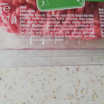 BİM Marketten Alınan Kıyma Kalitesi Hakkında Şikayet