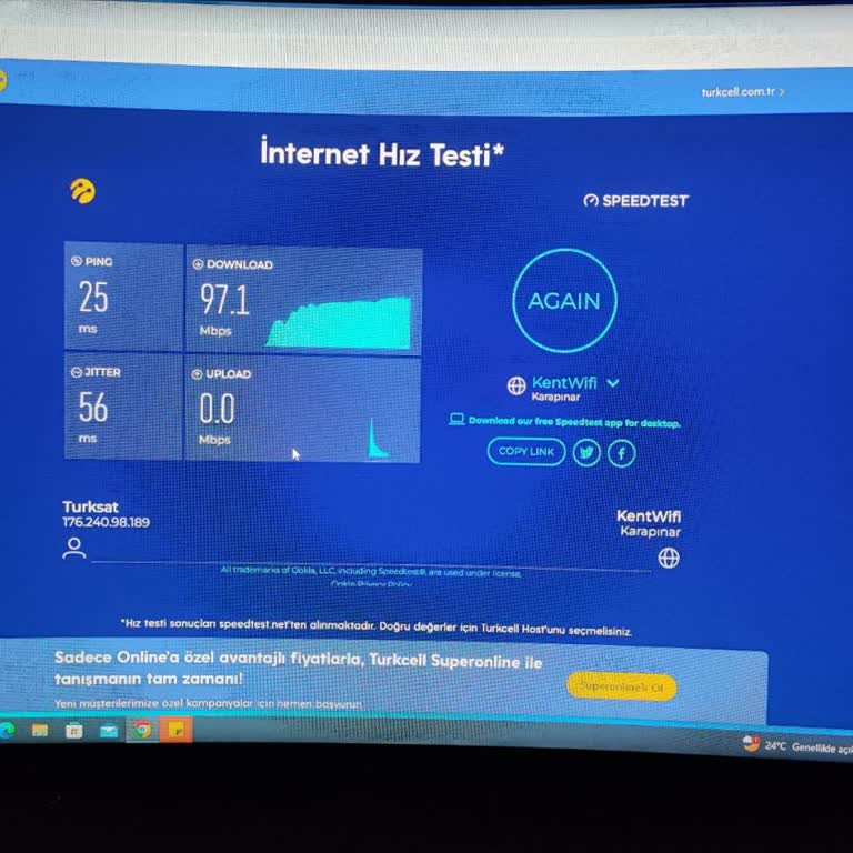 TÜRKSAT İnternet Bağlantı Sorunu Ve Upload Sorunu