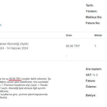 Linkedin Premium Üyeliğini Otomatik Yenilemiş