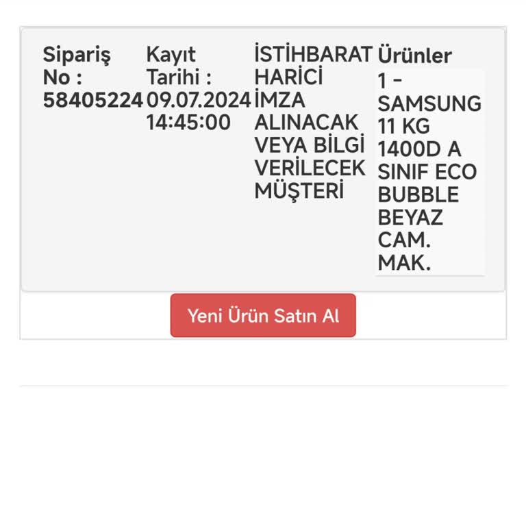 Evkur Kayseri Bir Türlü Yapılamayan Teslimat