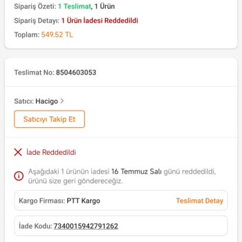 Trendyol'dan Aldığım Arızalı Cihaz Ve İade Sorunu