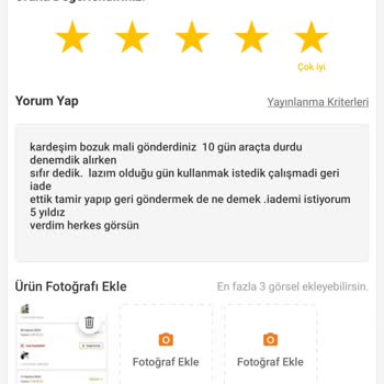 Trendyol'dan Aldığım Arızalı Cihaz Ve İade Sorunu