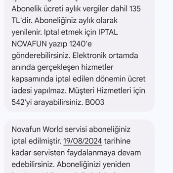Vodafone İzinsiz Aboneliklere Müsaade Etmiştir.