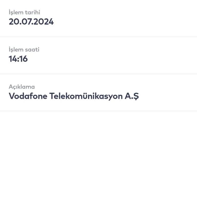 Vodafone Kolay Paket İstanbulkart Sorunu