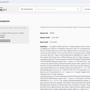 Banayeni.com Satın Alma Sürecindeki Mağduriyetim Hakkında