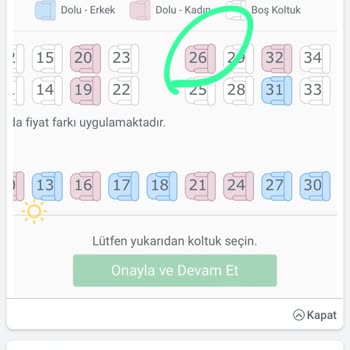 Kamil Koç İnternette Başka Koltuk Gelen Otobüste Başka Koltuk Görünüyor