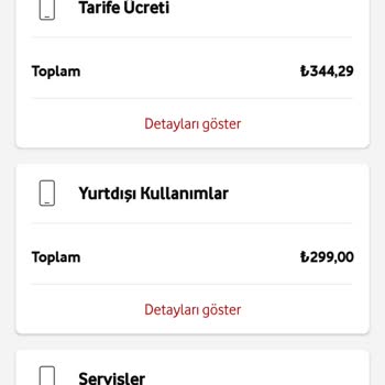 Vodafone Yüksek Fatura Ve Taahhüt Ücretleri Arasında Kaldım