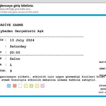 Biletix Suadiye Sahne'de İzleyemediğimiz Oyunun Ücretini İade Etsin.