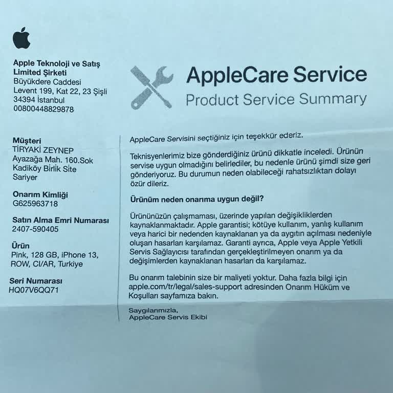 iPhone Bozulan İphone 13'üm