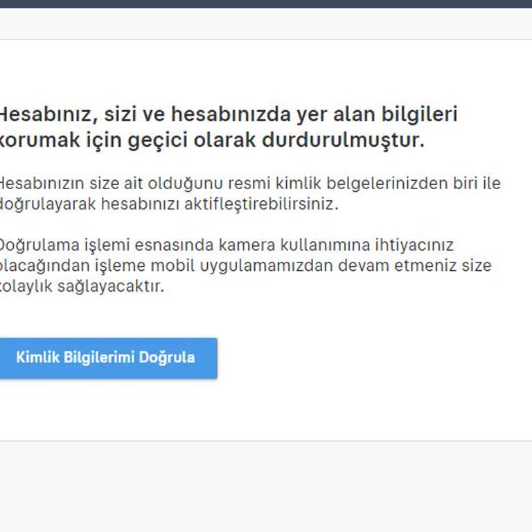 Sahibinden Kullanıcı Bilgileri Hakkında Değişiklik