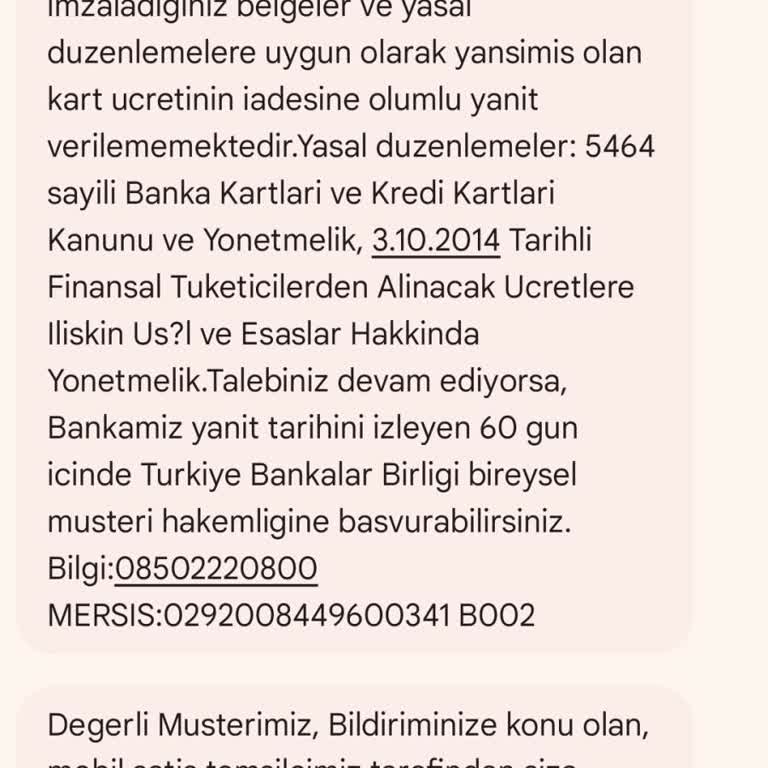 Denizbank Kart Ücret İadesi