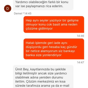 Migros Yemek'te Fazladan Çekim Ve İade Sorunu