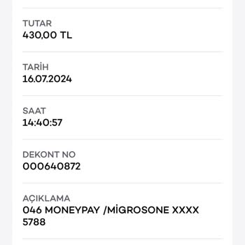Migros Yemek'te Fazladan Çekim Ve İade Sorunu