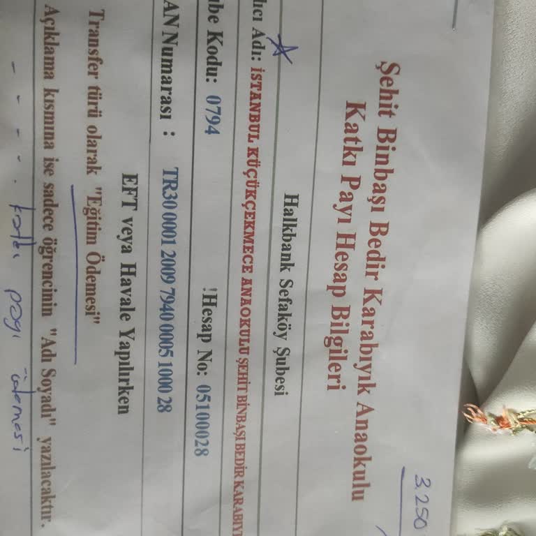 Şehit Binbaşı Bedir Karabıyık İlkokulu Anaokulu Katkı Payı Sorunu