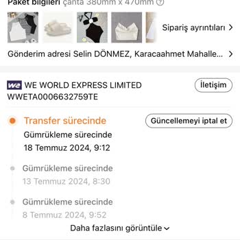 Temu Sipariş Gümrüğe Takıldı.