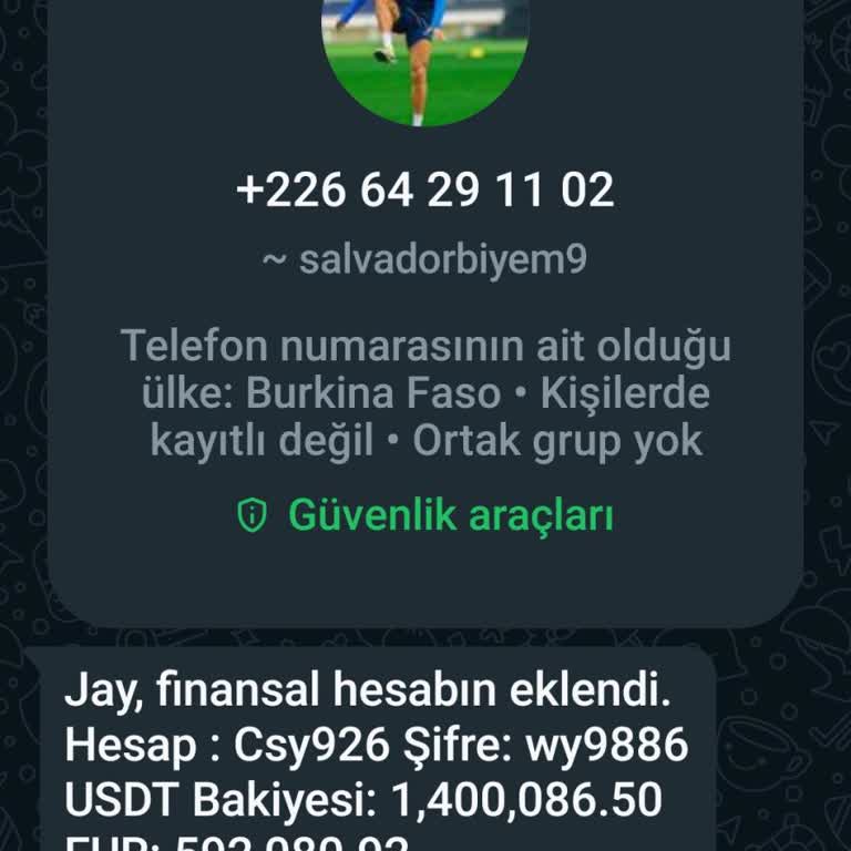 WhatsApp Jay Finansal Hesabı