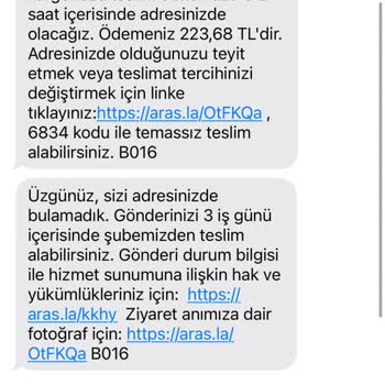 Aras Kargo Gediniz Evdeyim Evde