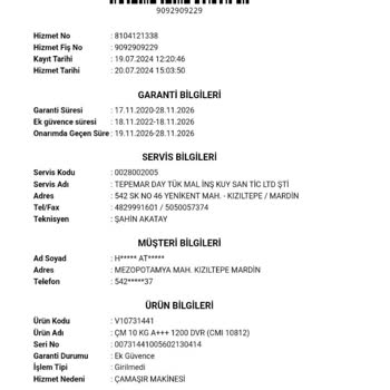 Vestel Çamaşır Makinesi Gürültülü Ve Sarsıntılı Çalışması