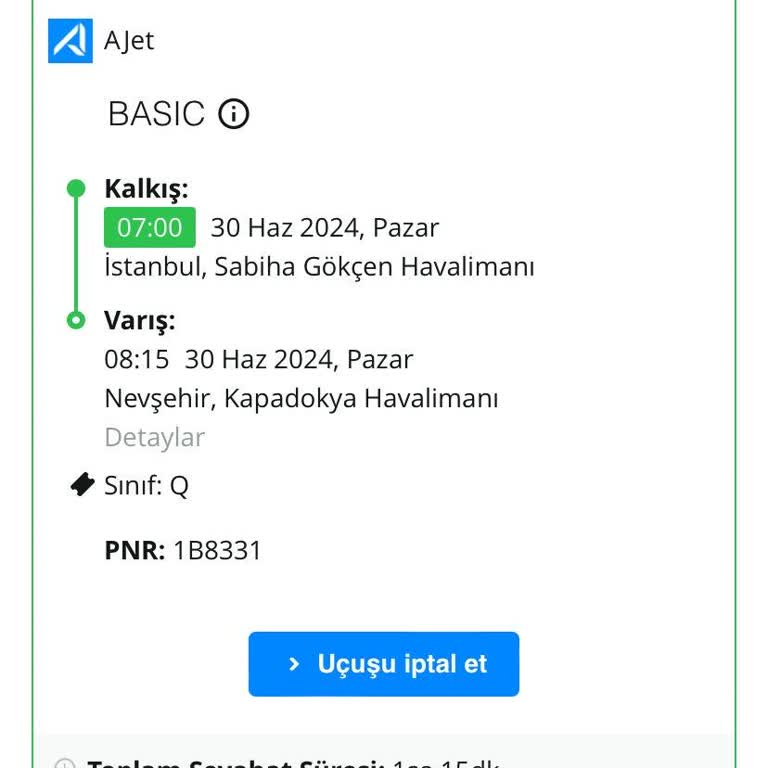 A Jet Uçağa Almadı
