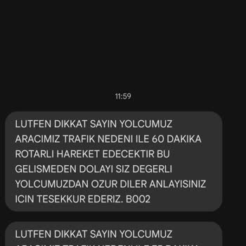 Kale Seyahat'in 2 Buçuk Saat Rötar Yapması Ve Ücret İadesi Yapmaması