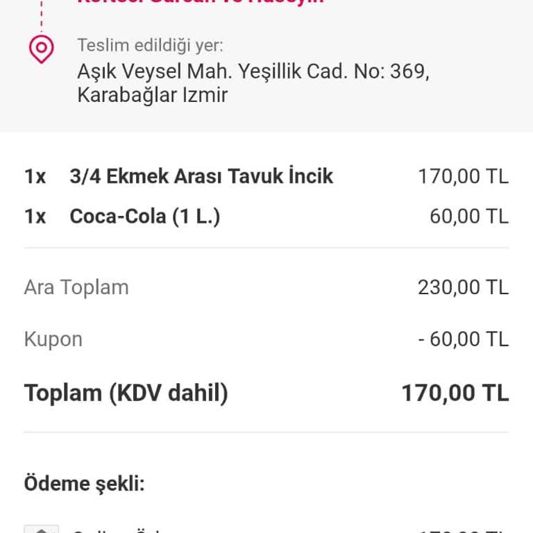 Yemeksepeti Teslim Edilmeyen Siparişin Teslim Edildi Olarak Görünmesi