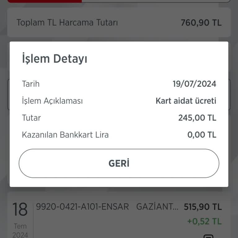 Ziraat Bankası Kart Aidatı Kesintisi
