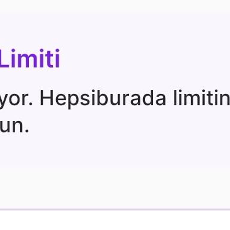 Hepsiburada Limitinden Yararlanamıyorum Yardım