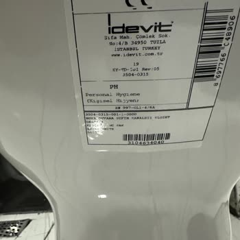 Kusurlu Ürün İdevit Klozet