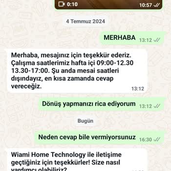 Wiami Teknik Servis Sorunu Hizmet Sıfır