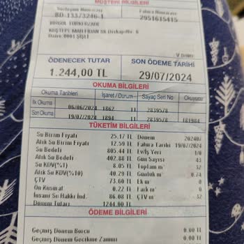 İBB - İstanbul Büyükşehir Belediyesi Yüksek Su Faturası