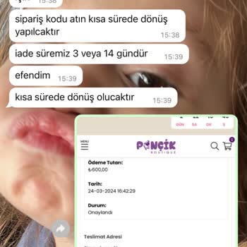 Butik Ponçik Ürünleri Göndermeyip Bir De İade Yapmayan Mağaza!