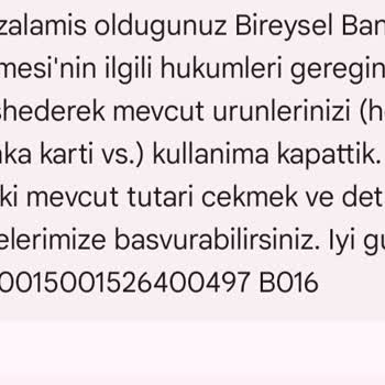 Akbank Tarafından Kapatılan Hesabım