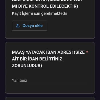 İşin Olsun Üzerinden Form Doldurma