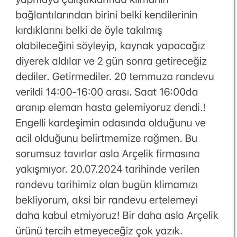 Arçelik/ Ayvalık Yetkili Servisi