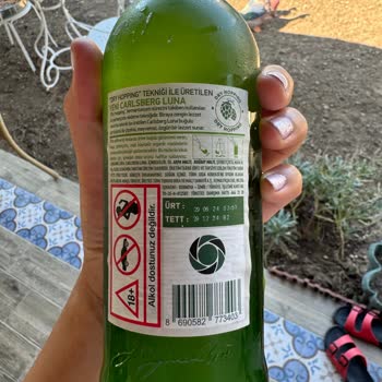 Tuborg Luna Şişesinin Dibindeki Tortular.