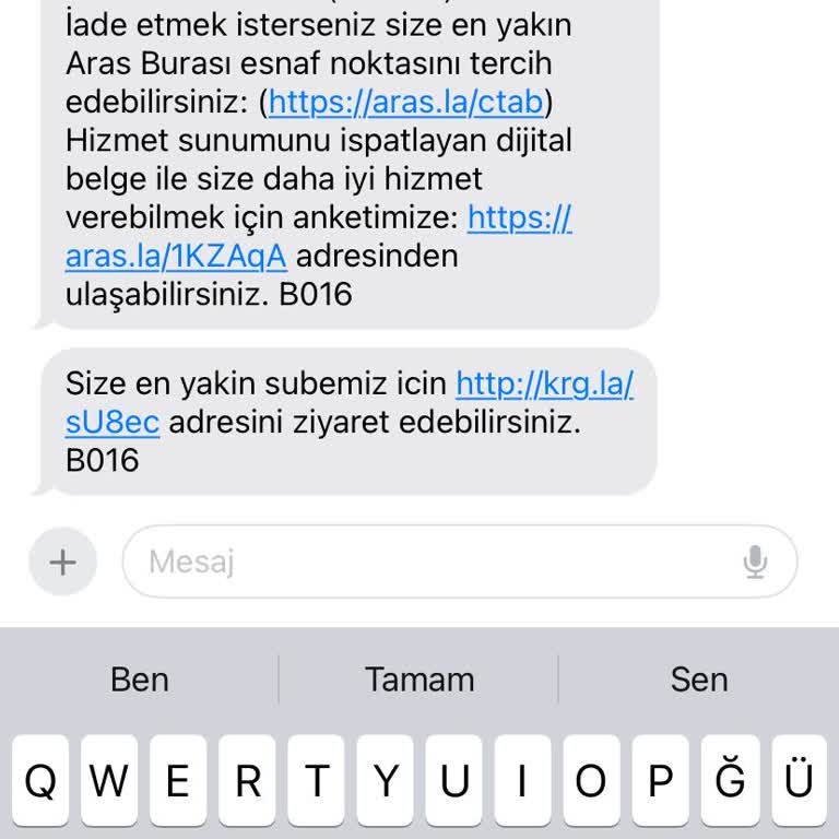 Aras Kargo Ürün Teslimatı Sorunu