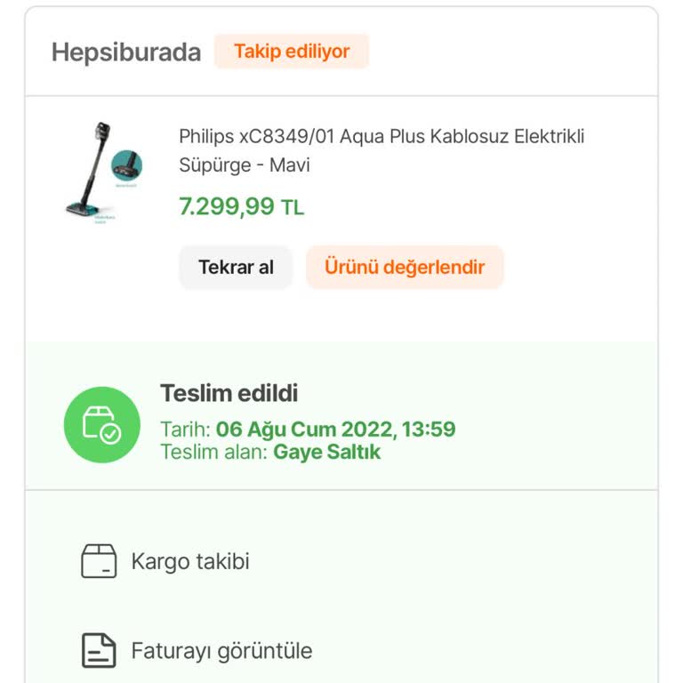 Philips Ev Aletleri Aqua Şarjlı Süpürge Sorunu