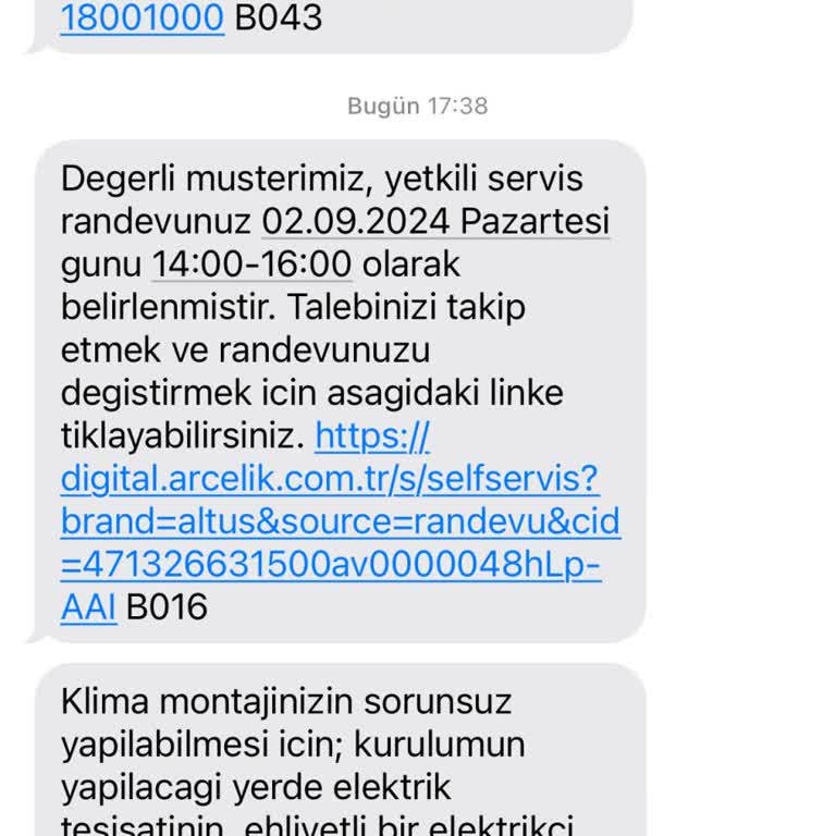 Altus Klima Montaj Süresi 45 Gün