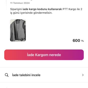 Gardrops Ürün İade Parası Yatmıyor