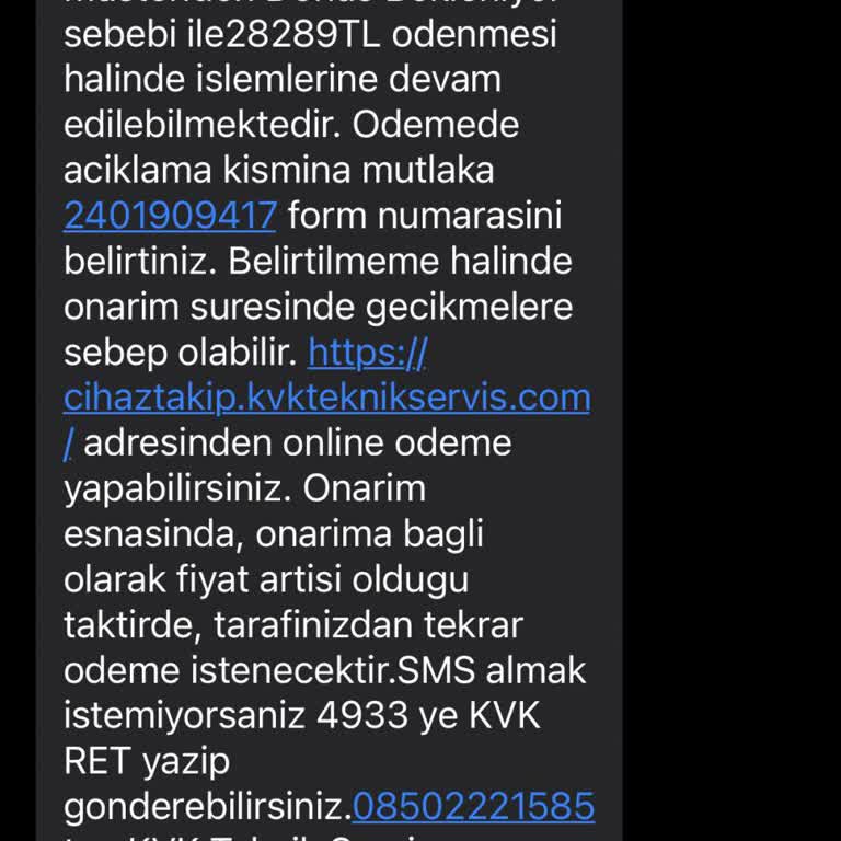 KVK İPhone 13 Cihazımın Şarj Soketi İçin 28000 Küsur Tl İsteniyor