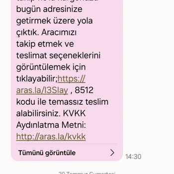 Aras Kargo Adres Yanlış Yalanı!