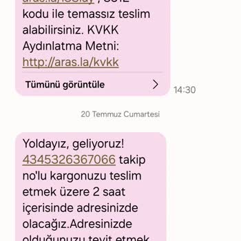 Aras Kargo Adres Yanlış Yalanı!