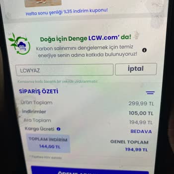 LC Waikiki Kargo Ücreti Sorunu