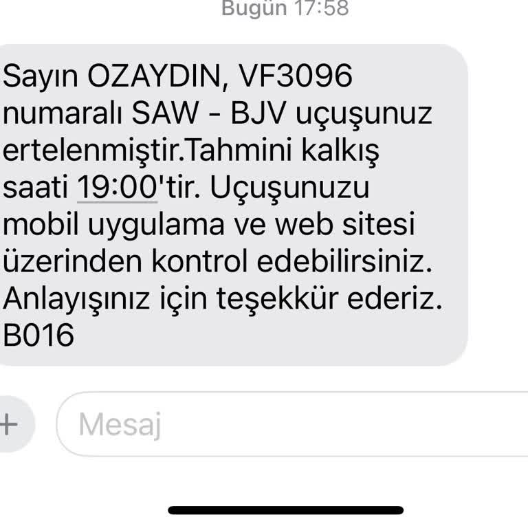 AJet (Anadolu Jet) Uçak Gecikmesi Rötar