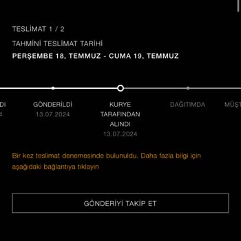 Kargoist Başarısız Teslimat Denemesi