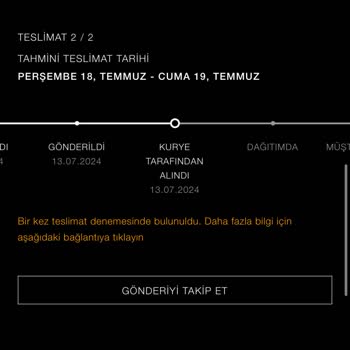 Kargoist Başarısız Teslimat Denemesi