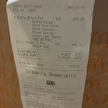McDonald's Paket Sipariş Mağduriyeti