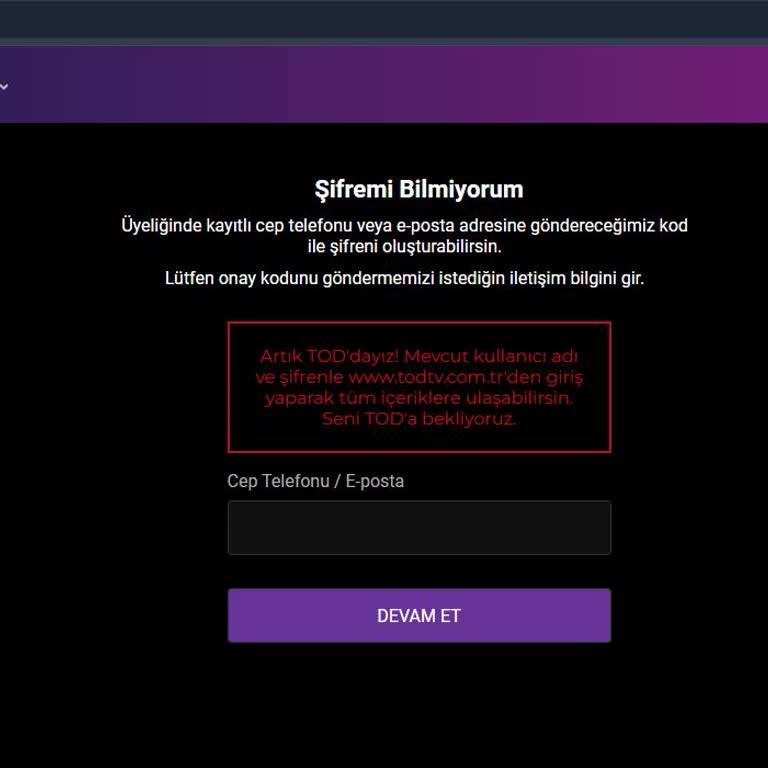Digiturk Beın Connect Girişte Tod A Yönlendiriyor! Acil Yardım İstiyorum!